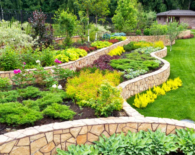 beautiful flowerbeds